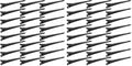 48 Packs Duck Bill Clips, Bantoye 2.75 Inches Rustproof Metal Alligator Curl Clips with Holes for Hair Styling, Hair Coloring, Black by BlackDiamond