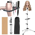 ZQIAN BEAUTY Wig Stand Tripod 50 Inch Metal Wig Mannequin Head Tripod Stand For Hairdressing Training Head Adjustable Wig Tripod Stand with Tool Tray (Silvery, Mannequin Head Not Included) by ZQIANBEAUTY