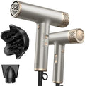 YAPOY Professional Hair Dryer with Diffuser Fast Drying 200 Million Ionic Blow Dryer with 110, 000 RPM High-Speed No Heat Damage Intelligent Thermo-Control Low Noise, Silver by YAPOY