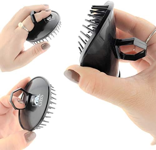 G.B.S Shower Shampoo Massage Brush No.100, Black - Image 4