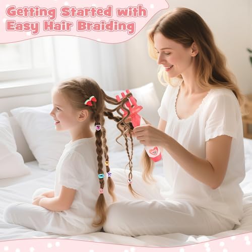 Dreamon Hair Gem Stamper Kit with Automatic Braider, Girl Gift for Age 3-12 - Image 3