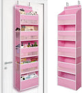 TYMENSH Over the Door Organizer for Bedroom Bathroom Pantry, 5 Shelf Pink by TYMENSH