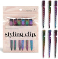 Kitsch Professional Alligator Clips for Hair Styling - Iridescent, 6 Pcs by Kitsch