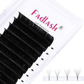 Volume Eyelash Extensions 0.07 D Curl Lash Extensions 15mm Easy Fanning Volume Lashes Professional Salon Use Fanned Blooming Lashes (0.07-D, 15mm) by FADLASH