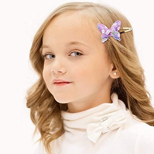 Gingbiss 16 Pcs Girls Hair Clips, Cute Sparkly Snap Hair Barrettes for Kids - Image 7