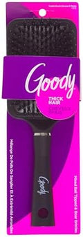 Goody Detangle It Paddle Brush, Black, Custom Style Detangler with Nylon & Boar Bristles, Use as a Detangling or Styling Brush to Tackle Tangles & Knots, For Thick Hair by Goody