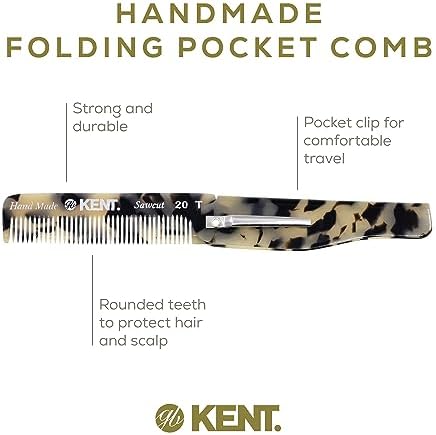 Kent 20T TW Handmade Folding Pocket Comb for Men, Fine Tooth Hair Comb Straightener for Everyday Grooming Styling Hair, Beard or Mustache, Use Dry or with Balms, Saw Cut Hand Polished, Made in England - Image 4