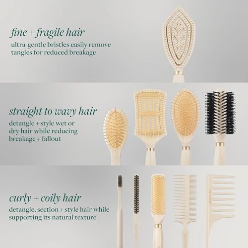 EcoTools Fine Hair Detangler, Fine Hair Brush, 1 Count - Image 6