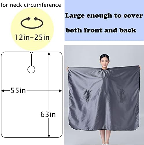 XDONEF Hair Cutting Cape Salon Capes for Clients with Hand Holes Waterproof Capes for Hair Stylist Hair Cut Dye Cape - Image 6
