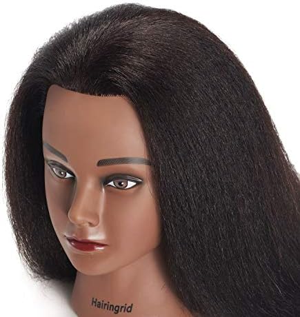 Hairingrid Mannequin Head 14"-16" 100% Real Hair Training Manikin Head - Image 3