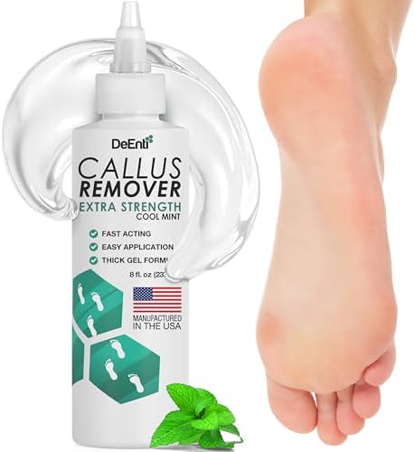DeEnti Foot Callus Remover Gel, Dead Skin Remover for Feet, 8oz Cool Mint by DeEnti