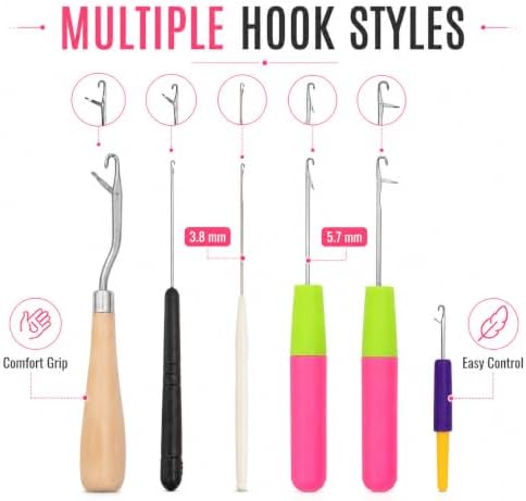 Crochet Hooks Set of 6, Multiple Hook Styles - Image 5