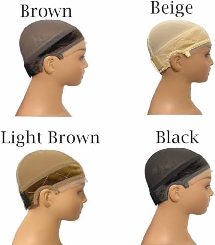 Lace Wig Grip Cap for Glueless Wig 4x5 Transparent Lace Reusable Wig Caps, Wig Grip Band for Lace Front Wigs to Keep Wigs in Place, Adjustable Wig Cap with Non Slip Grip Band for Women (Light Brown) - Image 6