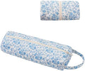 RSRSLEII Quilted Hair Tools Travel Bag with Floral Pattern, Foldable, Blue by RSRSLEII