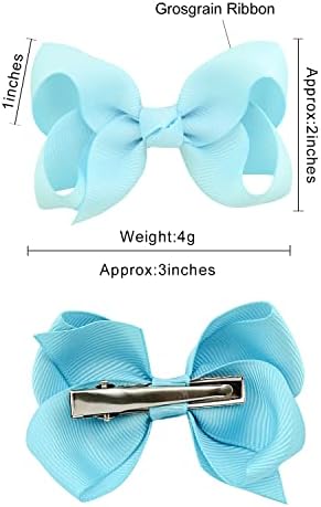 YHXX YLEN 40PCS 3Inch Hair Bows for Girls Grosgrain Ribbon Toddler Hair Bow - Image 2