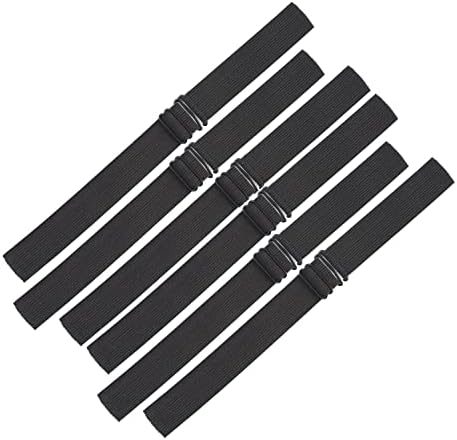 Adjustable Elastic Bands Straps For Wigs (Black/6pcs) by JIUSERLU