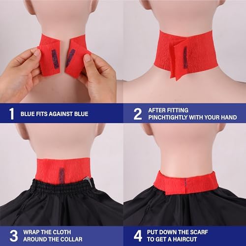Stretchy Barber Paper Neck Strips - 5 Rolls & 500 Disposable Bands, Professional Hairdressing Accessory Tool - Image 6