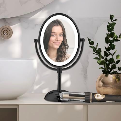 Conair Limited Edition Bundle | INFINITIPRO BY CONAIR Curl Secret Automatic Curling Iron in 3/4-inch Barrel - and - Conair Lighted Makeup Mirror | Black | Amazon Exclusive - Image 6