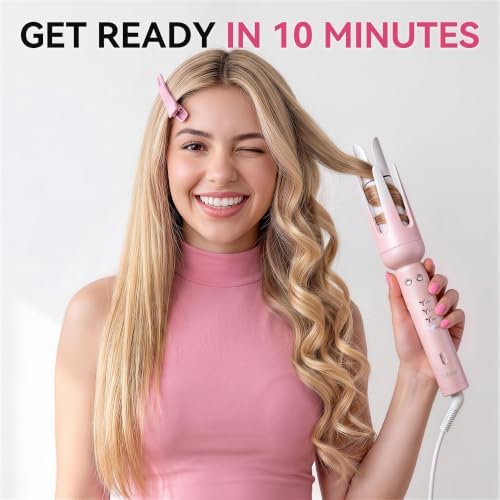Ukey Automatic Curling Iron Hair Curler 1.25 Inch for Long&Short Hair - Image 2