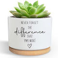 DOFAFALA Funny Planter Succulent Flower Pot, Flower Cactus Planter Gifts, Appreciation Inspirational Gifts for Plant Lovers Women Men Coworkers Home Office Decor (No Plants) by DOFAFALA