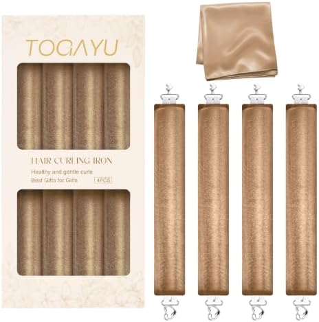 Heatless Curls Overnight Hair Care Set - Jumbo Velvet Hair Curlers by TogayuSelected