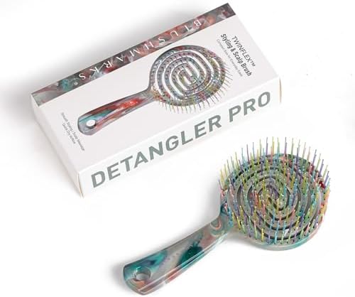 Detangling Wet Hair Brush for Thin or Straight Hair, Vented Detangler Hairbrush with Double-Layered Ultra and Soft-Nylon Bristles for Wet or Dry Hair, Gifts for Women Girls Kids - Image 7