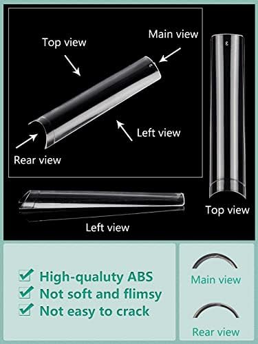 LIONVISON 3XL Square Nail Tips: Individual Size 3 4 5 6 Nail Tips - Image 4