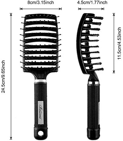 Hair Brush, Curved Vented Detangler Brush Faster Blow Drying for Women, Men - Image 6