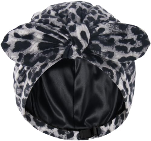 Ababalaya Satin Lined Beanies for Women Chemo Headwear Sleep Cap by Ababalaya