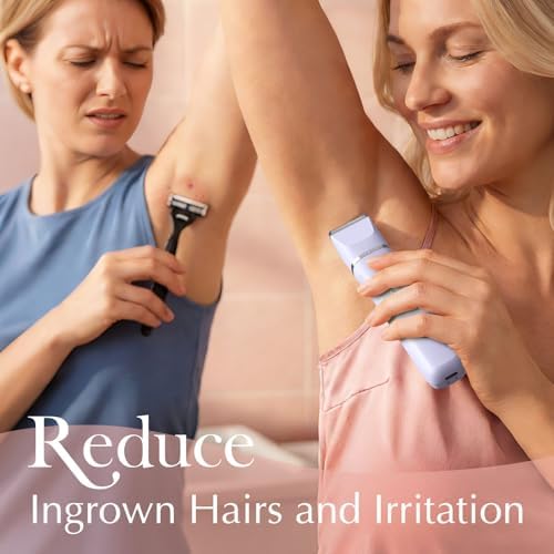 Risina 2-in-1 Bikini Trimmer for Women, Women's Electric Razor, Face Shaver - Image 4