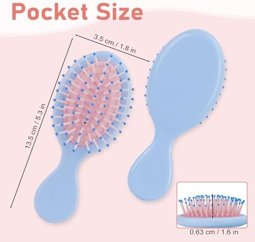 Hair Brush Bulk, Mini Brush Bulk,with Diy Stickers (15-PACK) - Image 2