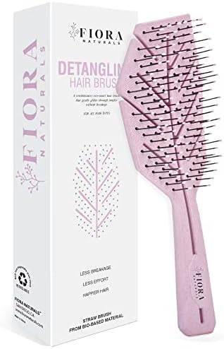 Fiora Naturals Detangling Hair Brush for Women, Detangler Hair Brush, Pink by FioraNaturals