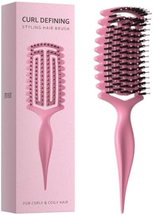 AM8:00 Curl Defining Brush,Curly Hair Brush for Shaping and Separating Hair by am800