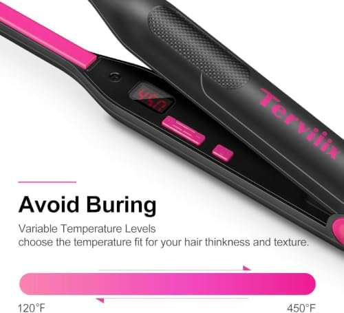 Terviiix Pencil Flat Iron, 3/10 Inch Mini Hair Straightener - Image 2