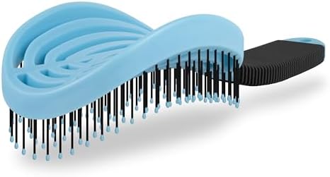 NuWay® DoubleC® Scalp Care Hair Brush – Patented Double Curve Design for Scalp Massage, Vented Blow-Dry Styling, Wet & Dry Hair, All Hair Types (Royal Blue) by NuWay4Hair