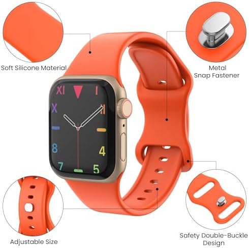 16+16 Pack Band and Case Compatible with Apple Watch Band 46mm 45mm 44mm 42mm 41mm 40mm for Women Men, Watch Band Organizer, Screen Protector Case for iWatch Series 11 10 9 8 7 6 5 4 SE - Image 2