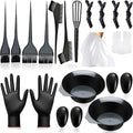 20 Pcs Hair Dye Brush and Bowl Set, Hair Dye Coloring Kit, Hair Coloring Bleaching, Hair Dye Tools for DIY Salon. Hair Tinting Bowl/Dye Brush/Ear Cover/Gloves/Tint Comb by NOUSV