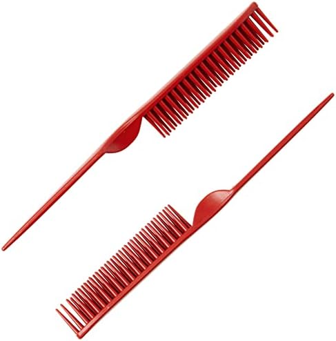 CocoBlack Naturals 3 Row Styling Comb For Detangling, Defining And Separating Curls (Red) - Image 3