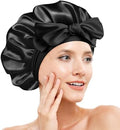 Silk Bonnet for Women,Adjustable Double Layer Sleep Cap by Doitory