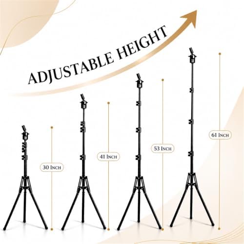 Mannequin Head Tripod Wig Stand: Tall Adjustable Stable Stand 20-61 Inch - Image 5