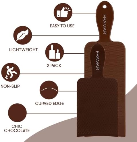 FRAMAR Chocolate Balayage Board and Paddle Set, Highlighting Board, 2 Pack - Image 6