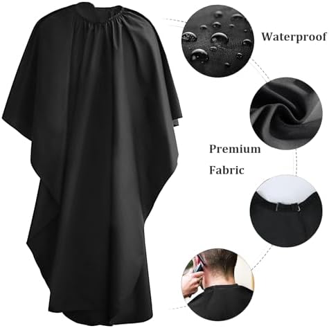 Professional Barber Cape with Adjustable Neckline Salon, Hair Cape for Men and Women, Hair Cutting Tools Barber Supplies Accessories - Image 3