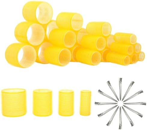 Jumbo Hair Curlers Rollers with Clips,36 Pieces with 4 Sizes by Royota