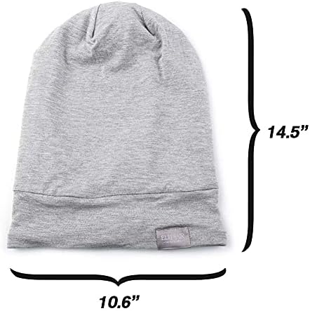 Beanie Sleep Hats Bonnet for Women Girls Curly Frizzy Hair Cover - Image 6