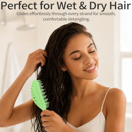 Vented Detangling Brushes for Wet & Dry,Curly Straight Thick Hair - Image 5