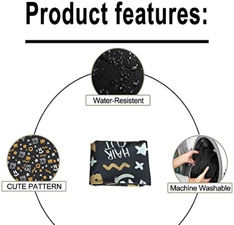 Pelocapa Barber Cape for Kids, Hair Cutting Cape, Professional Salon Hairdressing Cape for boys, Waterproof & Light Weight & Machine Washable - 39”× 51”（Crown Pattern） - Image 3