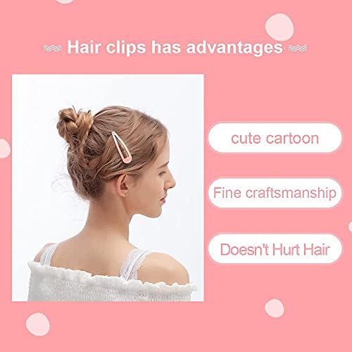 Hair Clips, KUBOM 120-Pack Metal Snap Hair Barrettes Barettes and Hair Clips for Girls,Toddlers,Kids,Women, Baby and Fine/Thick hair - 2inch (Colored Candy and Pattern) - Image 4