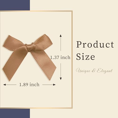 30PCS Bow Hair Clip Brown Mini Bows Non-Slip Hair Bows Satin Small Hair Clips Cute Barrettes for Women Girls - Image 4
