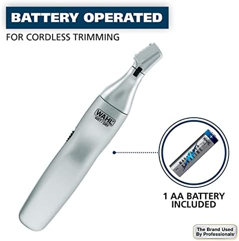 Wahl Battery Men’s Nose Hair Trimmer - Eyebrows, Neckline, Nose & Ear Hair - Image 6