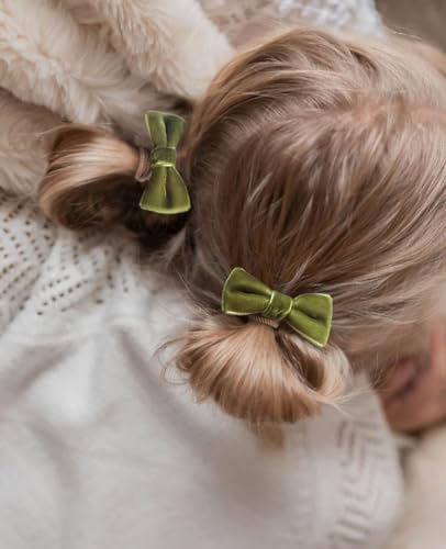 Cherssy 24pcs Toddler Hair Ties with 2" Velvet Bows for Girls - Image 6